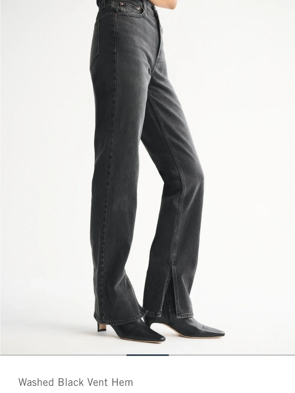 Abercrombie & Fitch Washed 90s High Rise Jeans - Picture 2 of 6